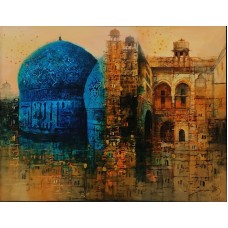 A. Q. Arif, 22 x 28 Inch, Oil on Canvas, Citysscape Painting, AC-AQ-340