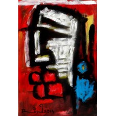 A. S. Rind, Untitled, 10 x 15 Inch, Acrylic on Canvas, Figurative, Painting-AC-ASR-024(EXB-10)