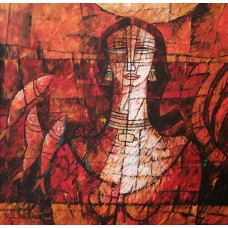 A. S. Rind, 36 x 36 Inch, Acrylic On Canvas, Figurative Painting, AC-ASR-255