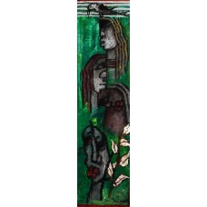 A. S. Rind, Untitled, 14 x 54 Inch, Acrylic on Canvas, Figurative, Painting- AC-ASR-061