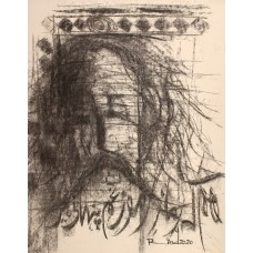 A. S. Rind, 28 x 22 Inch, Charcoal On Paper , Figurative Painting, AC-ASR-412