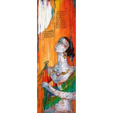 A. S. Rind, Untitled, 12 x 36 Inch, Acrylic on Canvas, Figurative Painting, AC-ASR-128