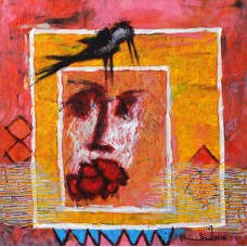 A. S. Rind, Untitled, 30 x 30 Inch, Acrylic on Canvas, Figurative Painting, AC-ASR-133