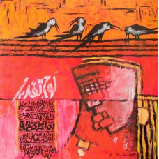 A. S. Rind, Untitled, 36 x 36 Inch, Acrylic on Canvas, Figurative, Painting- AC-ASR-082