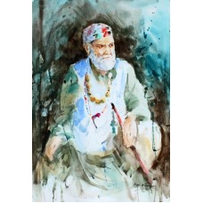 Abbas Kamangar, 15 x 22 Inch, Watercolor on Paper, Figurative Painting, AC-AK-014
