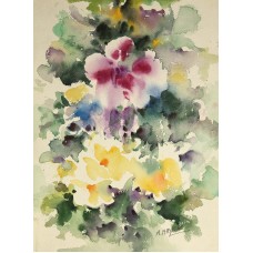Abdul Hayee, 11 x 15 inch, Watercolor on Paper, Floral Painting, AC-AHY-017