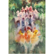 Abdul Hayee, 15 x 22 inch, Watercolor on Paper, Floral Painting, AC-AHY-027