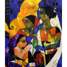 Abrar Ahmed, 30 x 36 Inch, Oil on Canvas, Figurative Painting, AC-AA-160