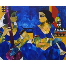 Abrar Ahmed, 30 x 36 Inch, Oil on Canvas, Figurative Painting, AC-AA-320