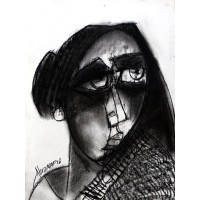 Abrar Ahmed, 9 x 12 Inch, Charcoal On Paper , Figurative Painting, AC-AA-118