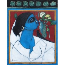 Abrar Ahmed , 14 x 18 Inch, Oil on Canvas, Figurative Painting, AC-AA-018-EXB-004