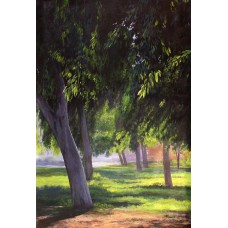 Abu Hanzla, 24 x 36 Inch, Oil on Canvas, Landscape Painting, AC-ABH-005