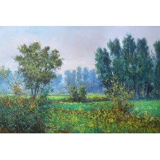 Ajab Khan, 24 x 36 Inch, Oil on Canvas, Landscape Paiting, AC-AJB-006