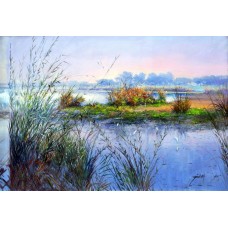 Ajab Khan, 28 x 40 Inch, Oil on Canvas, Landscape Paiting, AC-AJB-001