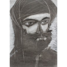 Akram Dost Baloch, 09 x 13 inch, Mixed Media on Paper, Figurative Painting, AC-ADB-033