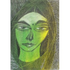 Akram Dost Baloch, 09 x 13 inch, Mixed Media on Paper, Figurative Painting, AC-ADB-034