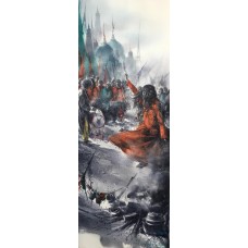 Ali Abbas, 11 x 30 Inch, Watercolor on Paper, Figurative Painting, AC-AAB-167