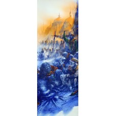 Ali Abbas, 30 x 11 Inch, Watercolor on Paper, Figurative Painting, AC-AAB-198