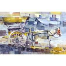 Amir Jamil, 12 x 18 Inch, Acrylic On Canvas, Cityscape Painting, AC-AJM-025