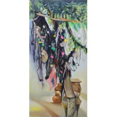 Anmool Kumari, 48 x 24 Inch, Oil on Canvas, Cityscape Painting, AC-AC-ALK-003