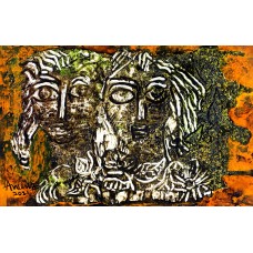 Anwar Maqsood, 13 x 20 Inch, Acrylic on Paper, Figurative Painting, AC-AWM-006