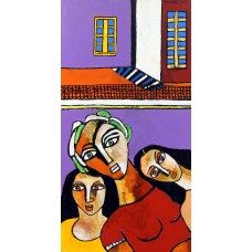 Anwar Maqsood, 24 x 48 Inch, Oil On Canvas, Figurative Painting, AC-AWM-002