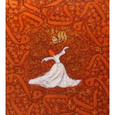 Anwer Sheikh, 23 x 20 Inch, Oil on Canvas, Calligraphy Painting, AC-ANS-015