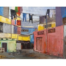 Aqib Faiz, 11 x 14 Inch, Oil on Canvas, Cityscape Painting, AC-AQF-007