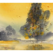 Arif Ansari, 11 x 12 Inch, Water Color on Paper, Landscape Painting, AC-AA-061