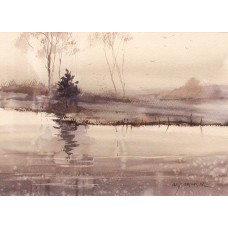 Arif Ansari, 11 x 15 Inch, Watercolor on Paper, Landscape Painting, AC-AA-070