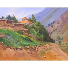 Arif Ansari, 24 x 30 Inch, Acrylic on Canva, Landscape Painting, AC-AA-072