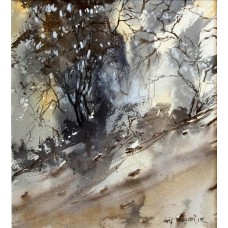 Arif Ansari, 09 x 10 inch, Water Color on Paper, Landscape Painting, AC-AA-027