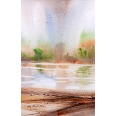 Arif Ansari, 7.5 x 11 inch, Water Color on Paper, Landscape Painting, AC-AA-011