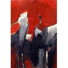 Arsalan Naqvi, 24 X 36 Inch, Acrylic on Canvas, Abstract Painting, AC-ARN-110