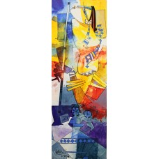 Ashkal, 12 x 36 inch, Acrylic on Canvas, Figurative Painting, AC-ASH-068