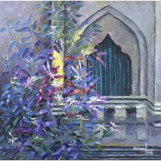 Ashraf, 18 x 18 Inch, Oil on Canvas, Floral Painting, AC-ASF-020