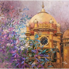 Ashraf, 30 x 30 Inch, Oil on Canvas, Floral Painting, AC-ASF-024