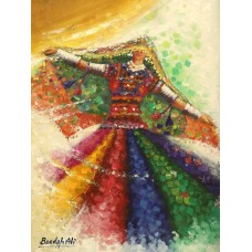 Bandah Ali, 18 x 24 Inch, Acrylic on Canvas, Figurative-Painting, AC-BNA-033