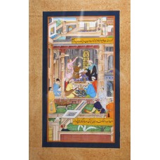 Beenish Zia, 10 x 16.5 Inch, Gouache on Wasli, Mughal painting,  AC-BNZA-004