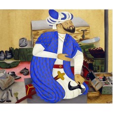 Rida Fatima, Persian Cobbler, 8 x 10 Inch, Gouache on Wasli, Miniature Painting, AC-RDF-CEAD-032