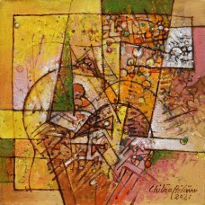 Chitra Pritam, Panchromatic Cosmos, 10 x 10 inch, Oil in Canvas, Abstract Painting, AC-CP-104