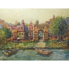 Fahad Ali, 18 x 24 Inch, Oil on Canvas, Citysscape Painting, AC-FAL-019