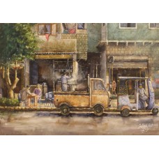 Fahad Ali, 20 x 28 Inch, Oil on Canvas, Citysscape Painting, AC-FAL-006