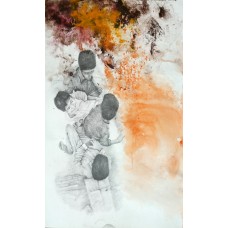 Farhan Jaffery, 15 x 21 Inch, Mix Media on Paper, Figurative Painting, AC-FHJ-013