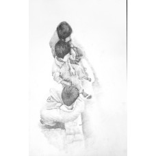 Farhan Jaffery, 15 x 21 Inch, Pencil on Paper, Figurative Painting, AC-FHJ-022