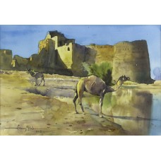Farooq Aftab, 14 x 21 Inch, Watercolor on Paper, Seascape Painting, AC-FQB-004