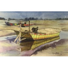Farooq Aftab, 15 x 21 Inch, Watercolor on Paper, Landscape Painting, AC-FQB-008