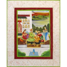 Hoorelaiba Rafiq Sheikh, 13 x 16 Inch, Gouache on Wasli, Mughal Painting, AC-HLRS-005