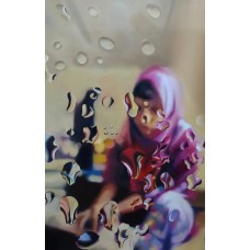 Hafsa Shaikh, Deserted, 24 x 36 inch, Oil on Canvas, Figurative Painting, AC-HFS-CEAD-011