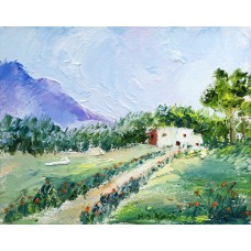 Hamid Alvi, 08 x 10 inch, Oil on Canvas, Landscape Painting, AC-HA-022